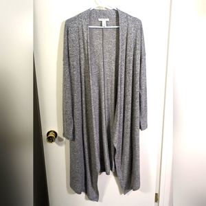 White House Black market gray cardigan